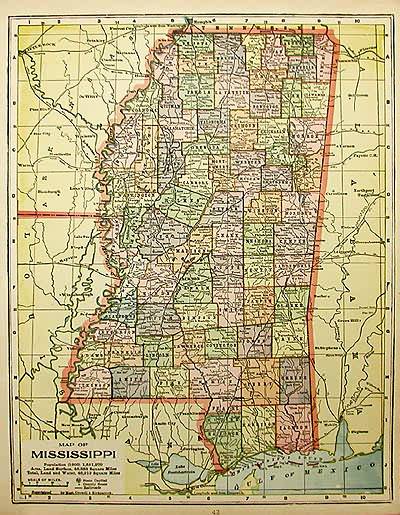 Map of Mississippi