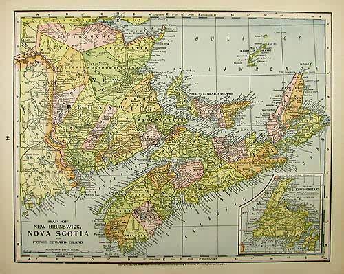 Map of New Brunswick