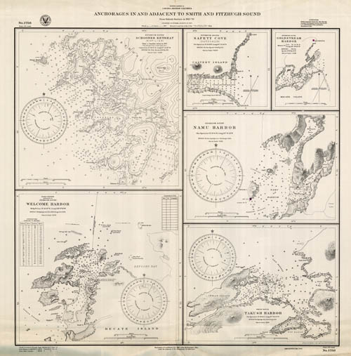 British Columbia - Anchorages in and Adjacent to Smith and Fitzhugh Sounds: Schooner Retreat