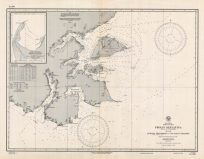 Siberia - Bering Sea - Proliv Senyavina (Strait of Senyavine) with Bukhta Provideniya (Providence Bay) and Zaliv Tkachen