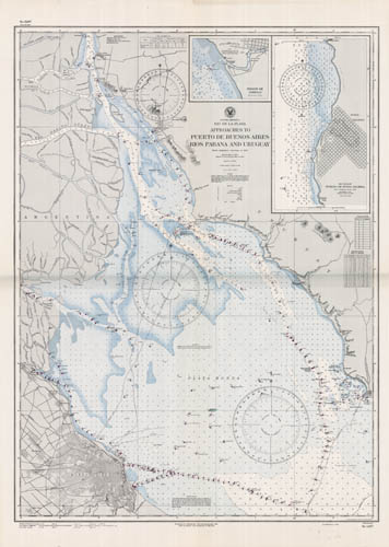 Uruguay / Argentina - Rio de la Plata - Approaches to Puerto de Buenos Aires