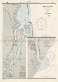 Plans on the East Coast of Brazil: Porto De Cabedelo Including Entrance to Rio Paraiba