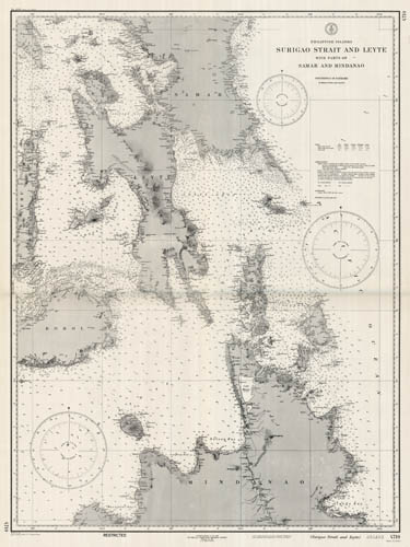 Philippines - Surigao Strait and Leyte with parts of Samar and Mindanao Philippines - Surigao Strait and Leyte with parts of Samar and Mindanao