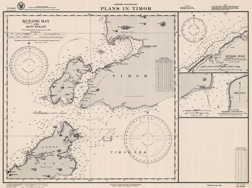Indonesia - Plans in Timor: Kupang Bay and Roti Strait