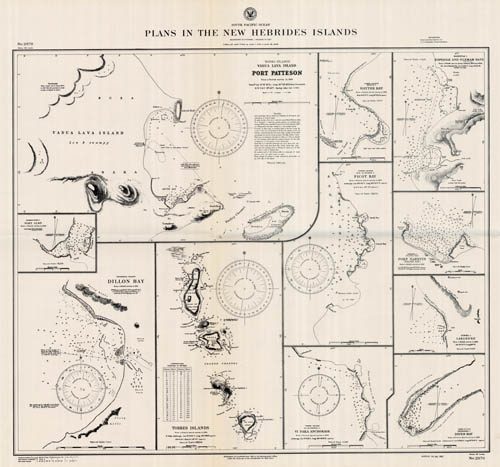 Vanuatu - South Pacific Ocean - Plans in the New Hebrides Islands (Port Patteson