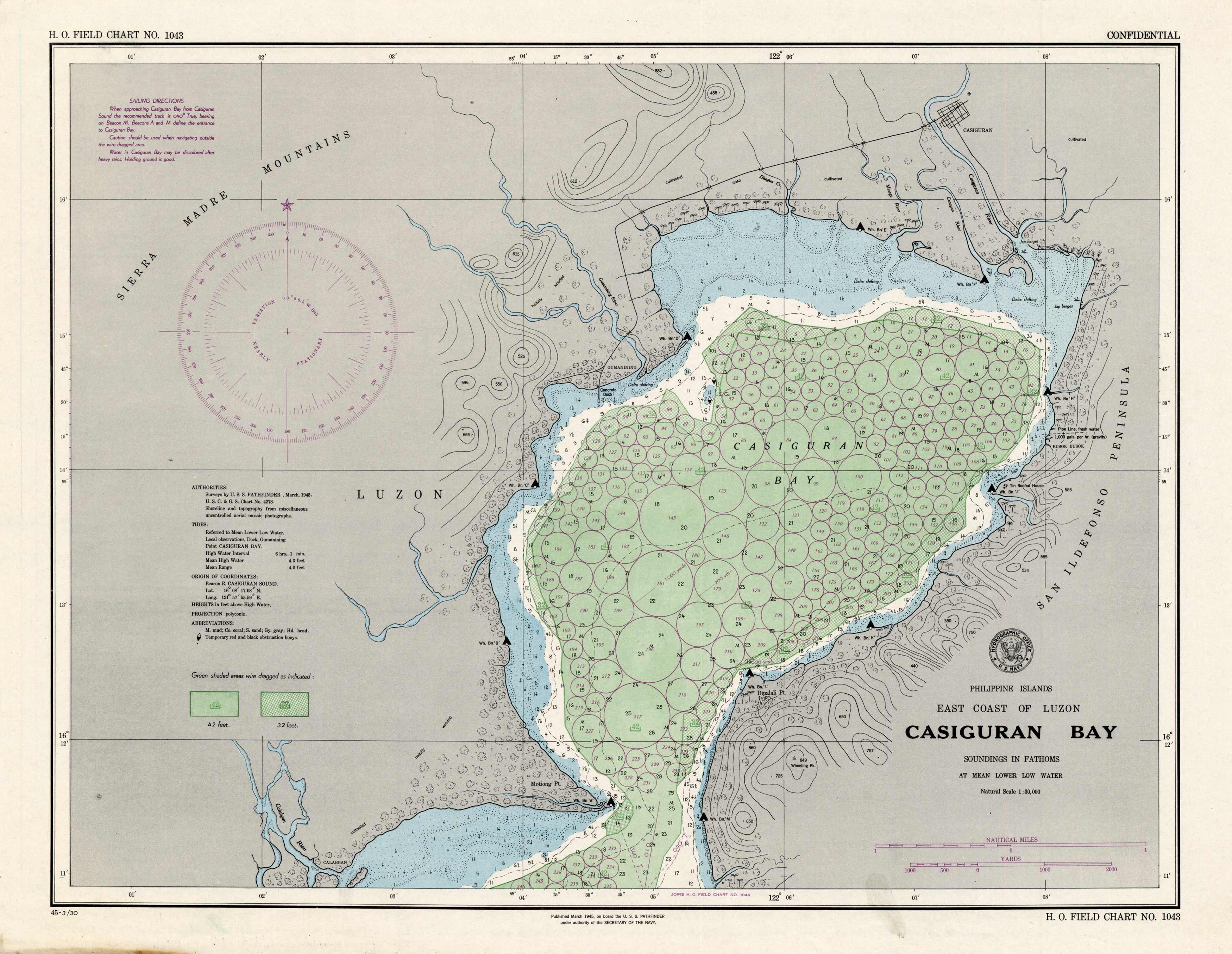 Philippine Islands, East Coast of Luzon, Casiguran Bay - Art Source ...