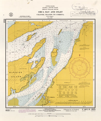 United States - Alaska - South Coast - Prince William Sound - Orca Bay and Inlet / Channel Islands to Cordova