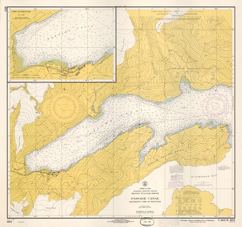 United States - Alaska - South Coast - Prince William Sound - Passage Canal including Port of Whittier chugach