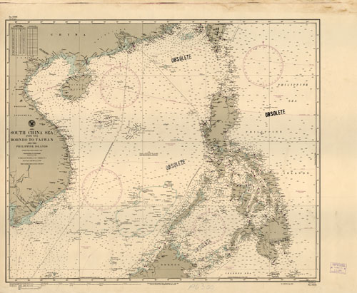 Asia - South China Sea (Nan Hai) - Borneo to Taiwan and the Philippine Islands
