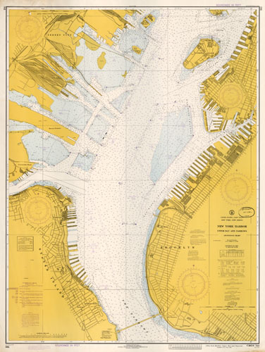 United States - East Coast - New York - New Jersey - New York Harbor - Upper Bay and Narrows - Anchorage Chart