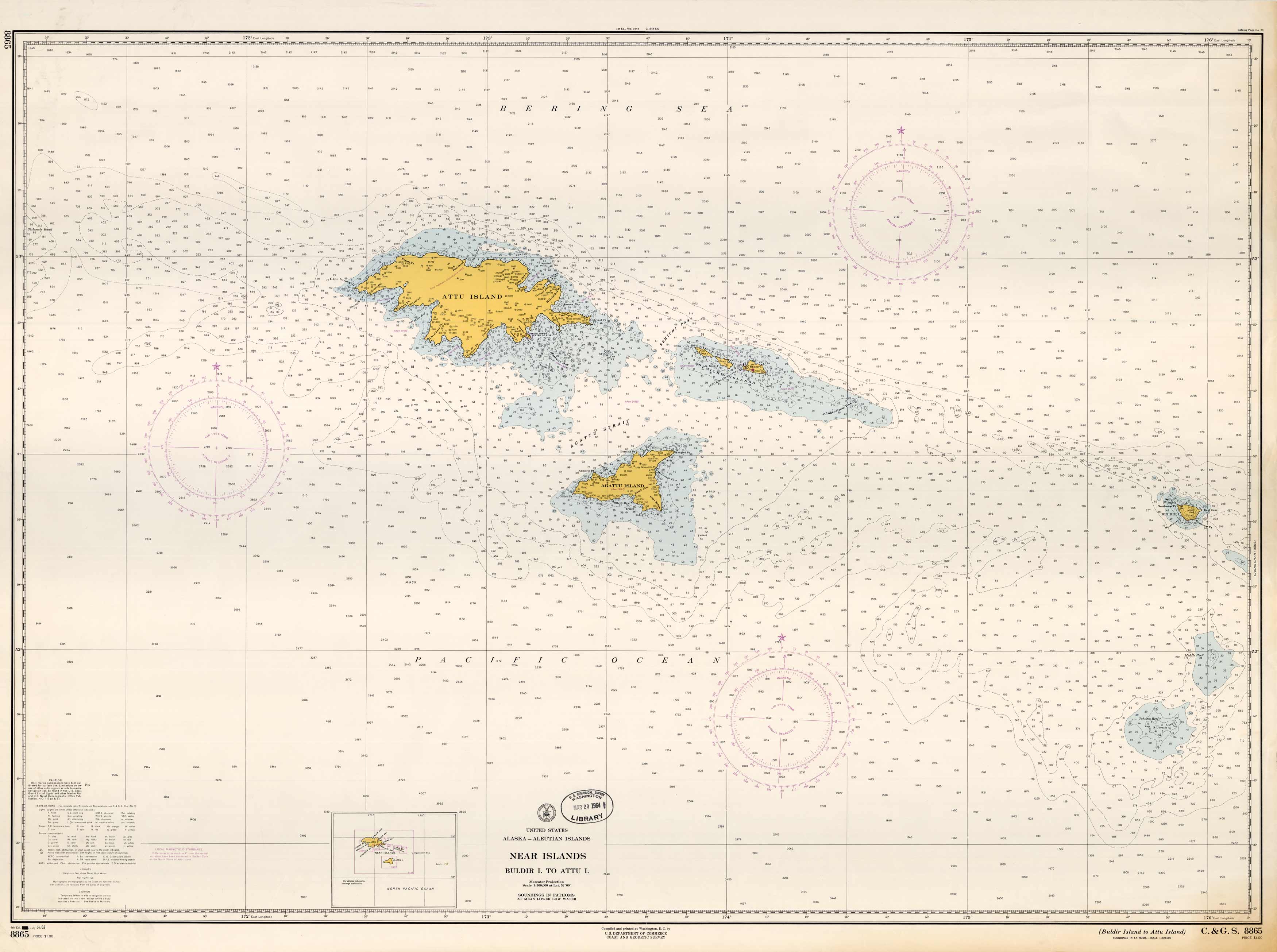 United States - Alaska - Aleutian Islands - Near Islands - Buldir Island to Attu Island