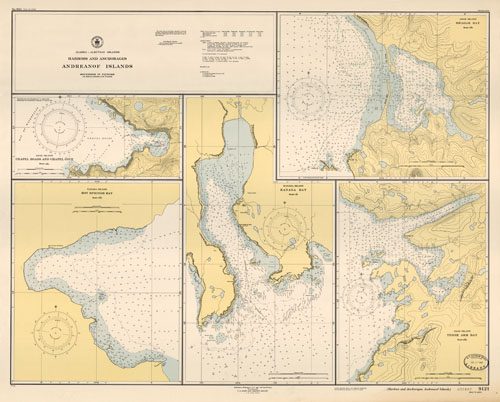 Alaska - Aleutian Islands - Harbors and Anchorages - Andreanof Islands (Adak Island: Shagak Bay / Chapel Roads and Chapel Cove / Three Arm Bay