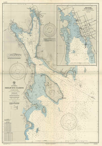 Canada Nova Scotia Shelburne Harbor and Shelburne Inner Harbor