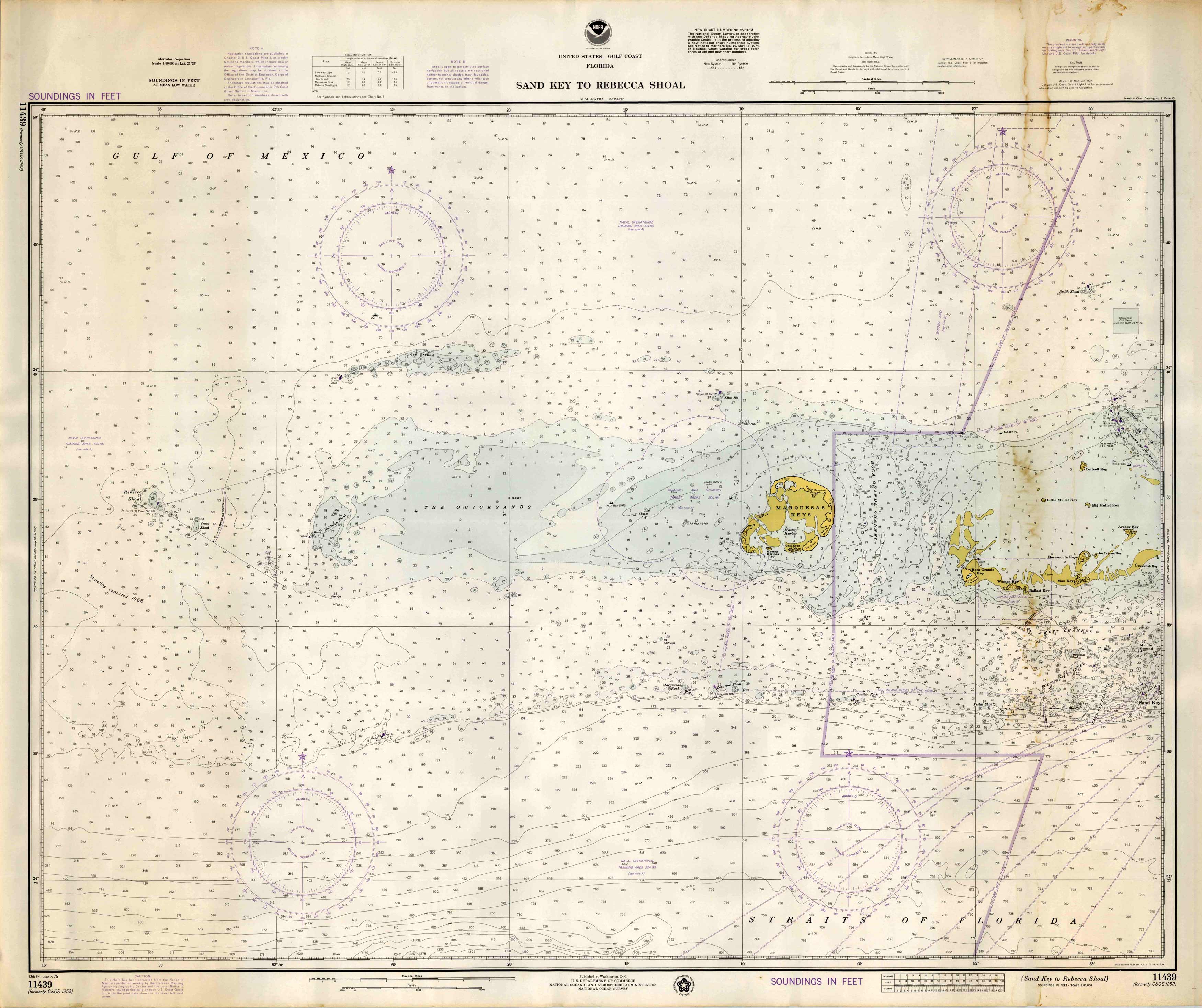 Sand Key to Rebecca Shoal