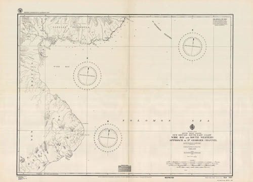 South West Pacific - New Britain - South East Coast - Wide Bay and South Western Approach to St. Georges Channel