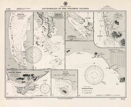 South Pacific Ocean - Solomon Islands - Anchorages in the Solomon Islands - Hathorn Sound - Port Diamond - Choiseul Bay - Blanche Harbor - Bambatana