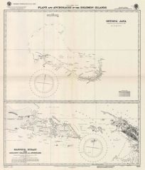 South Pacific Ocean - Plans and Anchorages in the Solomon Islands - Ontong Java - Manning Strait with adjacent Islands and Anchorages