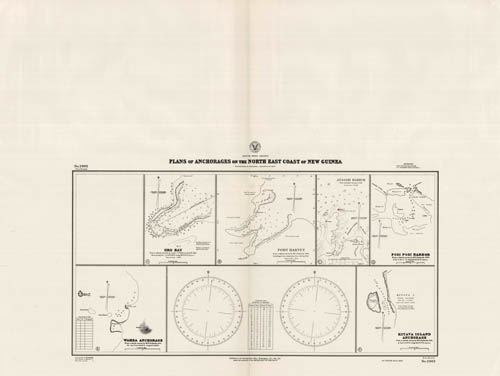 South West Pacific - Plans of Anchorages on the North East Coast of New Guinea - Oro Bay - Port Harvey - Anasari Harbor - Posi Posi Harbor - Wamea Anchorage - Kitava Island Anchorage South West Pacific - Plans of Anchorages on the North East Coast of New Guinea - Oro Bay - Port Harvey - Anasari Harbor - Posi Posi Harbor - Wamea Anchorage - Kitava Island Anchorage