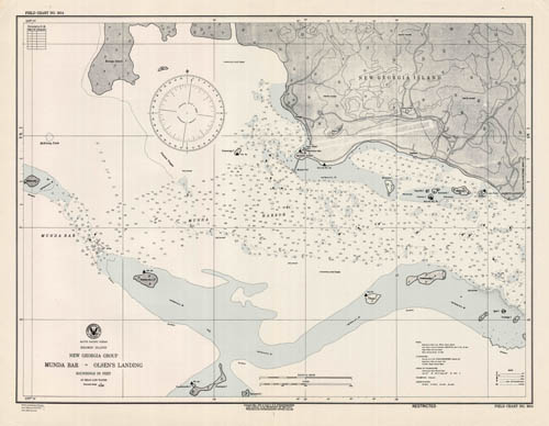 South Pacific Ocean - Solomon Islands - New Georgia Group - Munda Bar to Olsens Landing'