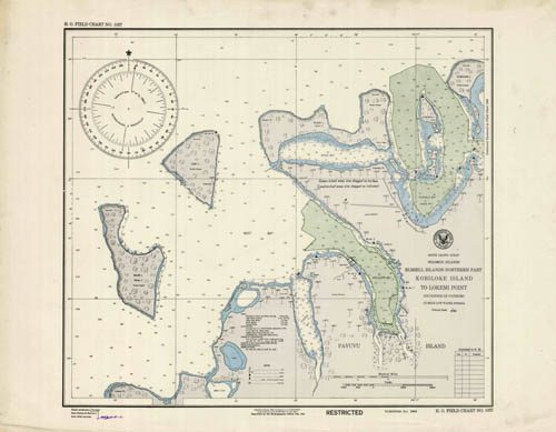 South Pacific Ocean - Solomon Islands - Russell Islands Northern Part - Kobiloke Island to Lokemi Point