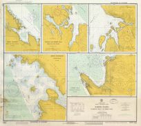 Alaska - Southeast Coast - Harbor Charts - Clarence Strait and Behm Channel - Ratz Harbor - Tolstoi and Thorne Bays - Naha Bay - Dewey Anchorage - Union Bay