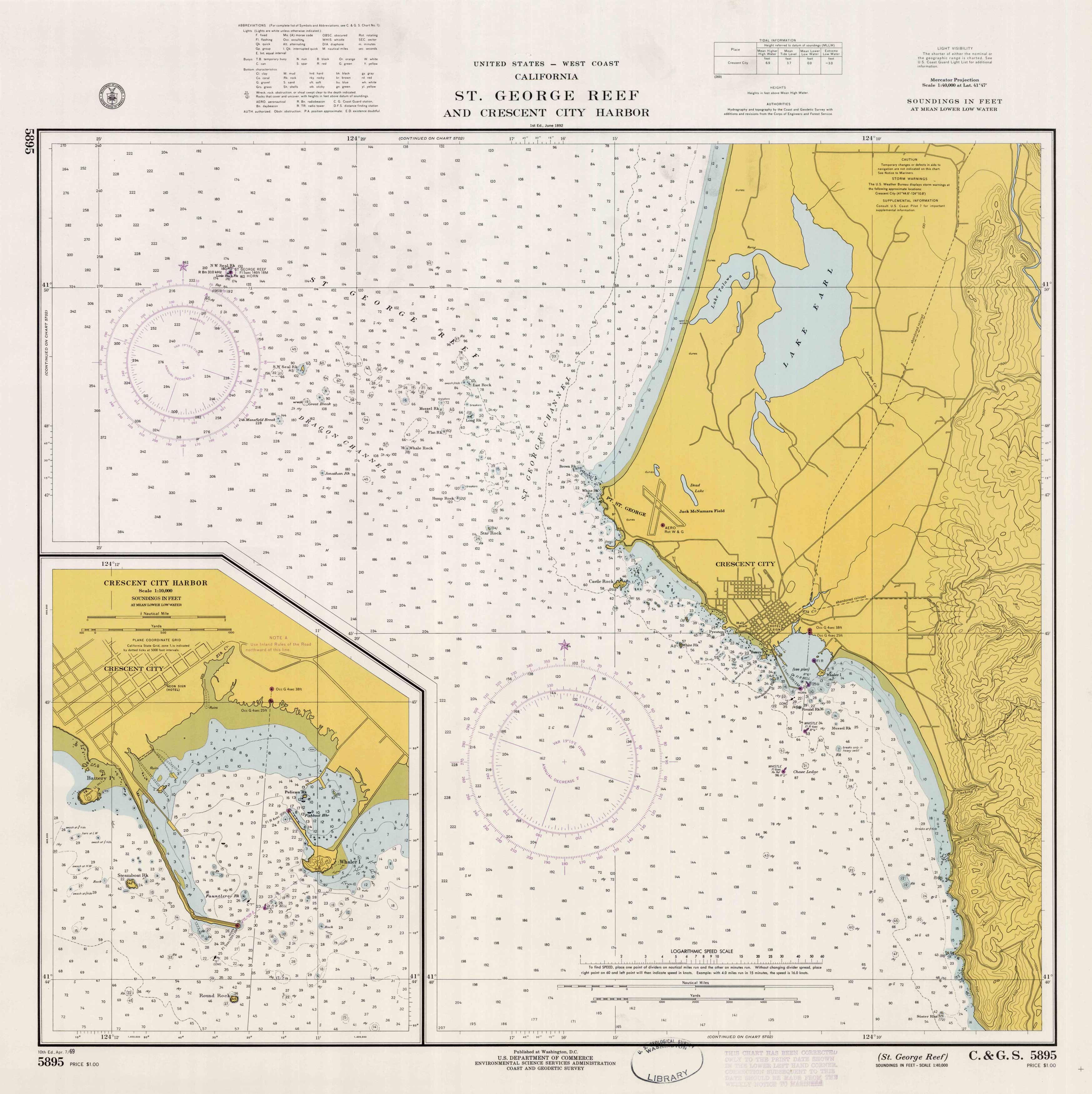 United States - West Coast - California - St. George Reef and Crescent City Harbor