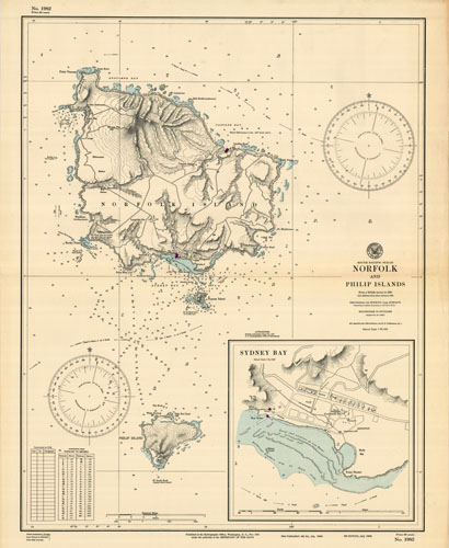 South Pacific Ocean - Norfolk and Philip Islands - Including Sydney Bay