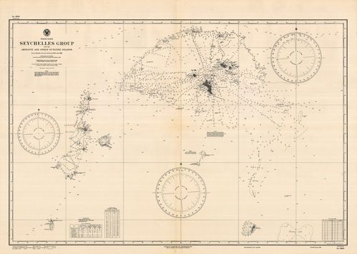 Indian Ocean - Seychelles Group w/ Amirante and Other Outlining Islands