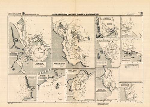 Indian Ocean - Anchorages on the East Coast of Madagascar - Loki Bay - Port Memoria - Approaches to Maroantsetra - Mangerivi Bay (Port Leven) - Tintinga Harbor - Vohemar Bay - Antalaha Road - Angontsi Road - Andravina Bay - Mananara and Sambava Anchorages