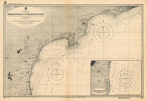 India - Coromandel Coast - Ramapatnam to Narasapur Road - Masulipatam Roads India - Coromandel Coast - Ramapatnam to Narasapur Road - Masulipatam Roads