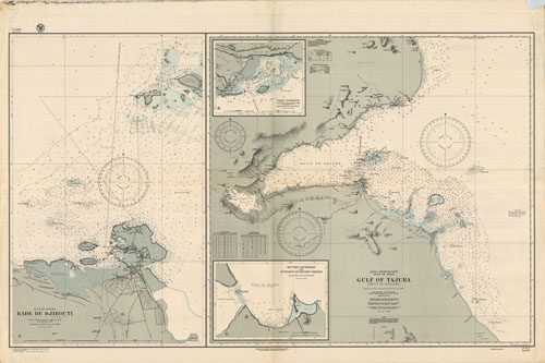 Gulf of Aden - Gulf of Tajura - Boutres Anchorage and Entrance to Ghubbet Kharab - Port  Dobock - Rade De Djibouti'