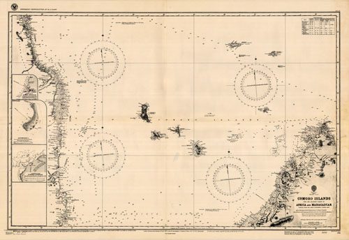 Indian Ocean -  Comoro Islands with the Adjacent Coasts of Africa and Madagascar