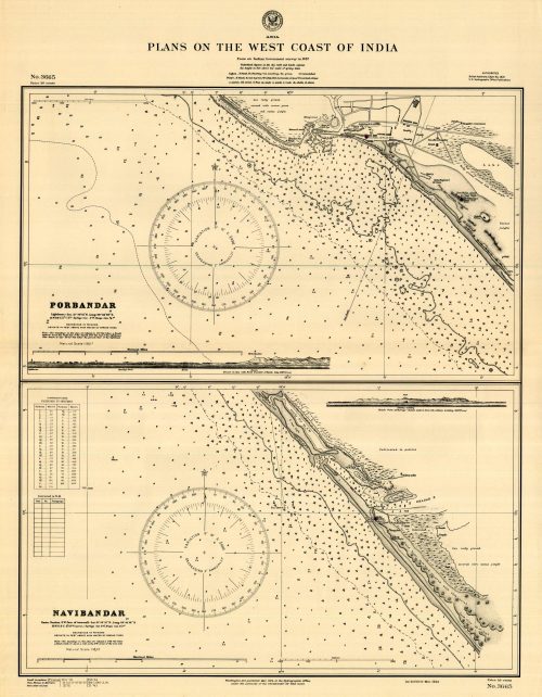 India - Plans on the West Coast of India - Porbandar - Navibandar