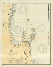 Siam (Thailand) - Gulf of Siam - Lakon Roads to Tane Point (Lem Ten)