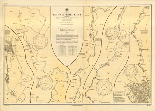China - Gulf of Pechili - Pei Ho or Peking River - From Tientsin to Tungchow China - Gulf of Pechili - Pei Ho or Peking River - From Tientsin to Tungchow