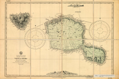South Pacific Ocean - Society Islands - Tahiti and Murea (Otaheite and Eimeo)
