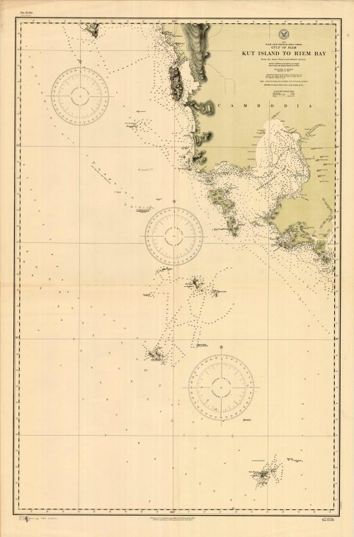 Siam and French Indochina - Gulf of Siam - Kut Island  to Riem Bay