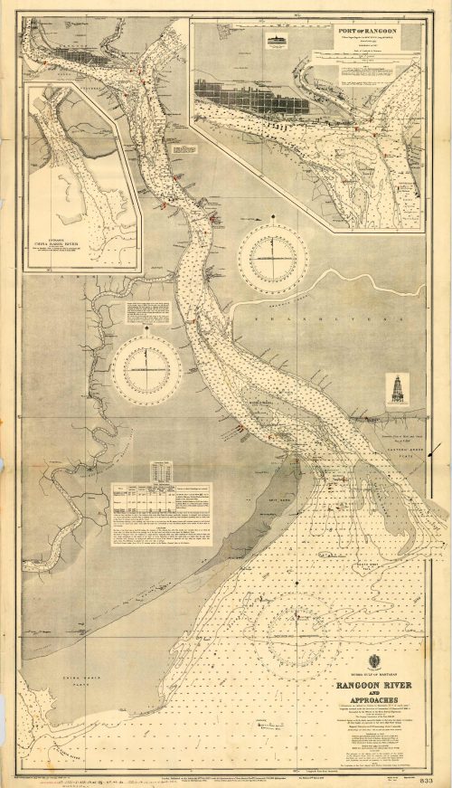 Burma (Myanmar) - Gulf of Martaban - Rangoon River and Approaches - Port of Rangoon (Yangon) - Entrance China Bakir River