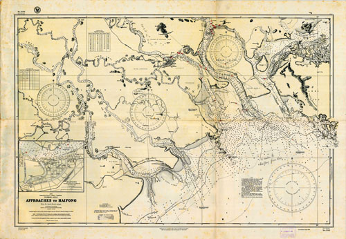 French Indo China (Vietnam) - Tonkin Gulf - Approaches to Haifong (Hai Phong)
