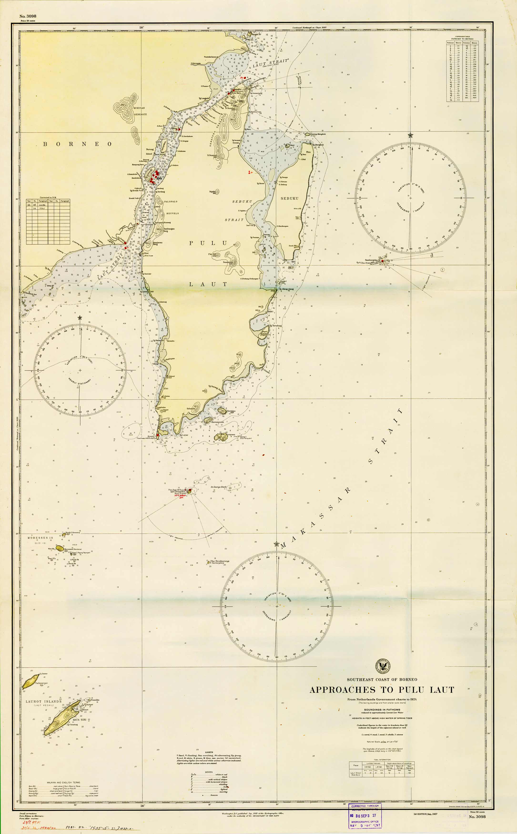 Indonesia - Southeast Coast of Borneo - Approaches to Pulu Laut