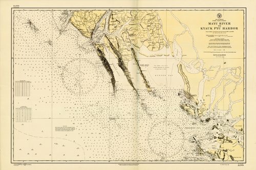 Bay of Bengal - Burma - Coast of Arakan - Mayu River to Kyauk Pyu Harbor