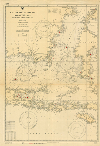 Eastern Archipelago - Indonesia - Western Portion - Sheet II - Eastern Part of Java Sea Including Makassar Strait and Western Part of Flores Sea