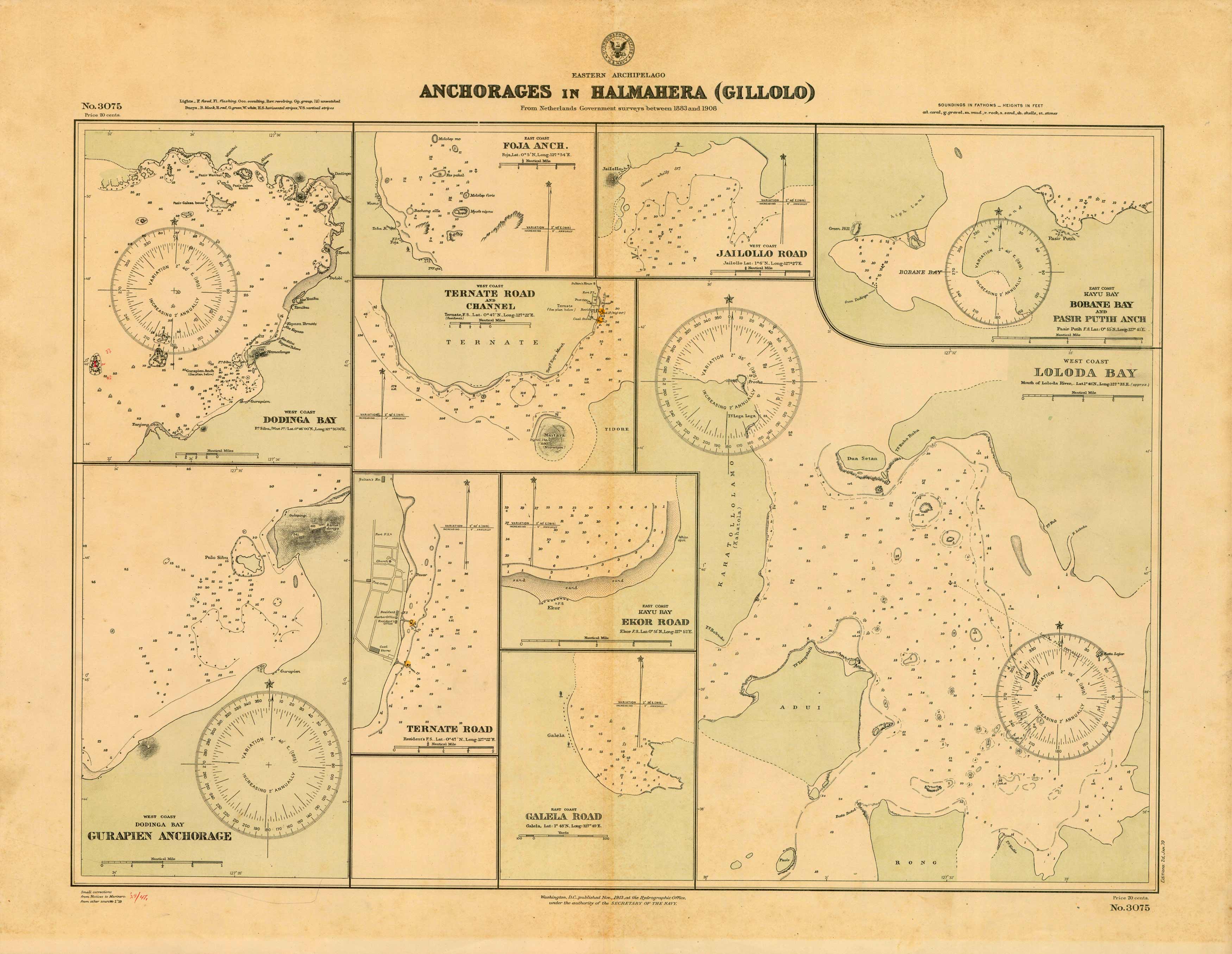 Eastern Archipelago - Indonesia - Anchorages in Halmahera (Gillolo) - Dodinga Bay