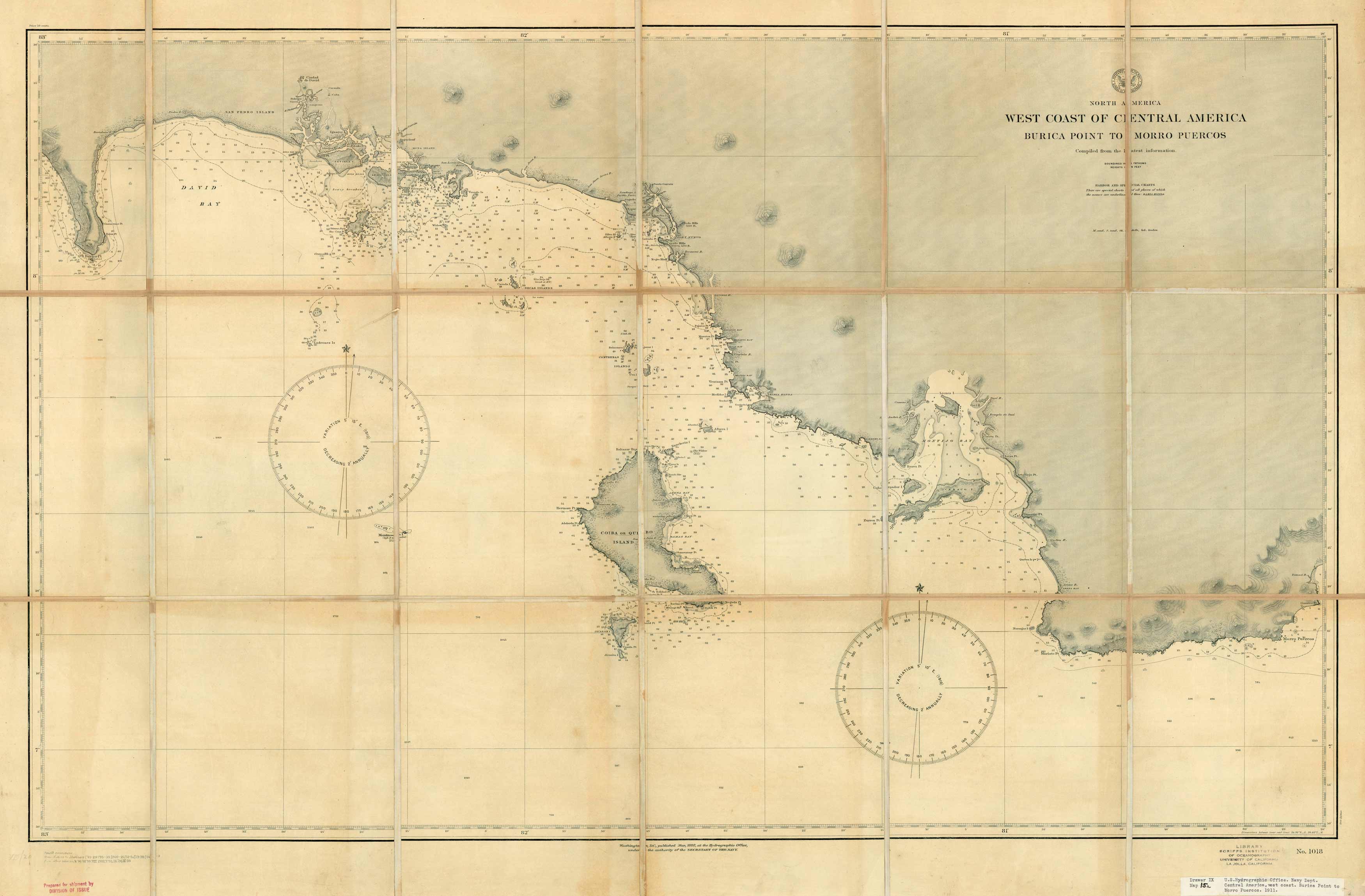 North America - Panama - West Coast of Central America - Burica Point to Morro Puercos
