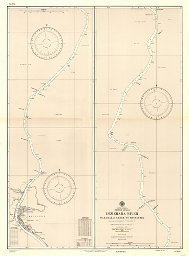 South America - British Guiana - Demerara River - Waramalli Creek to Mackensie