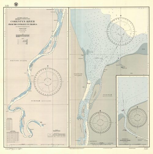 South America - North Coast - Surinam and British Guiana - Corentyn River - From the Entrance to Tropica - Entrance to Nickerie River