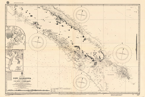 South Pacific - New Caldonia - South East Part - Port Mueo to Kunie Island (Isle of Pines) - Moindu Bay South Pacific - New Caldonia - South East Part - Port Mueo to Kunie Island (Isle of Pines) - Moindu Bay