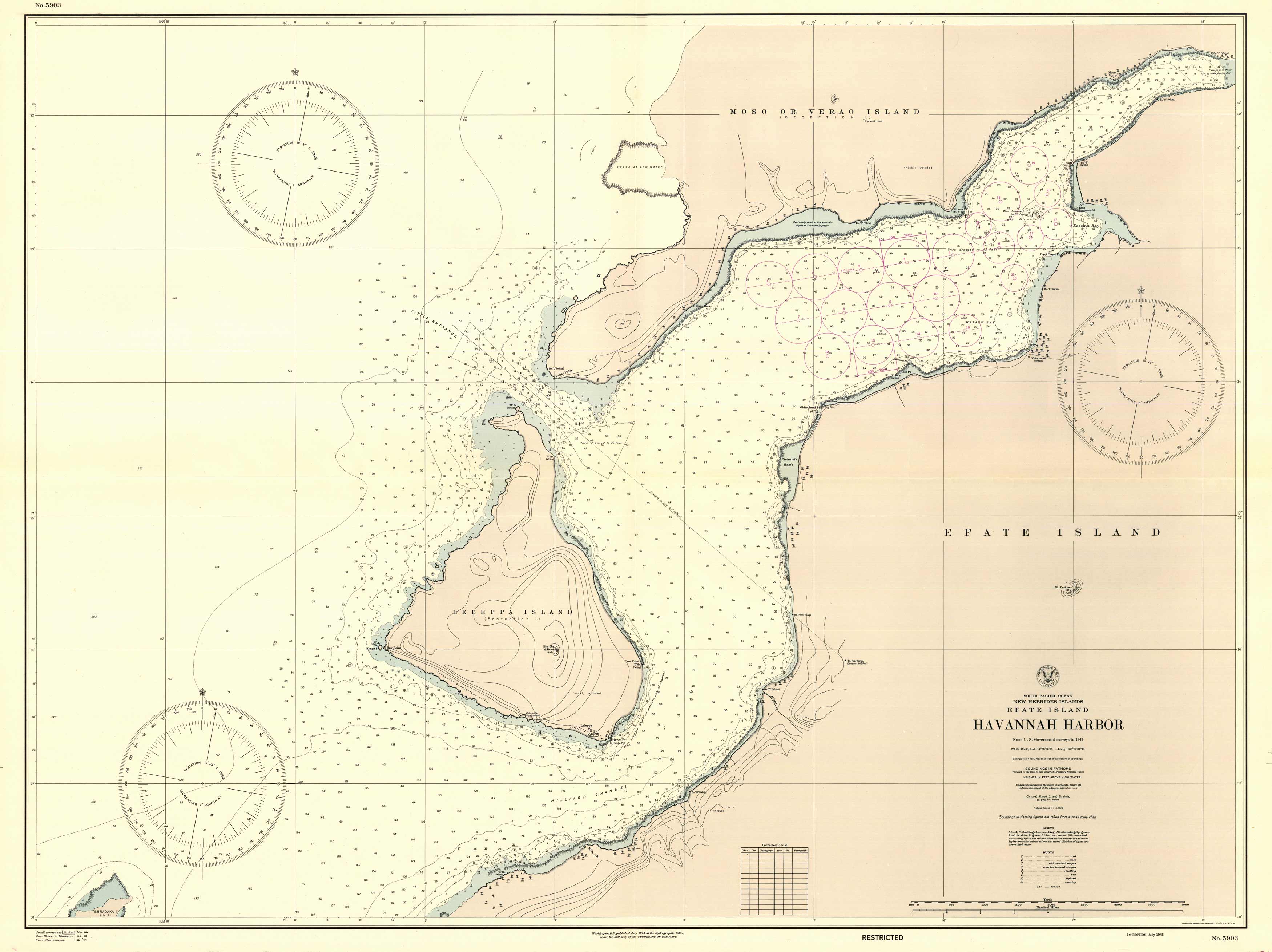 South Pacific Ocean - New Hebrides Islands - Efate Island - Havannah Harbor South Pacific Ocean - New Hebrides Islands - Efate Island - Havannah Harbor