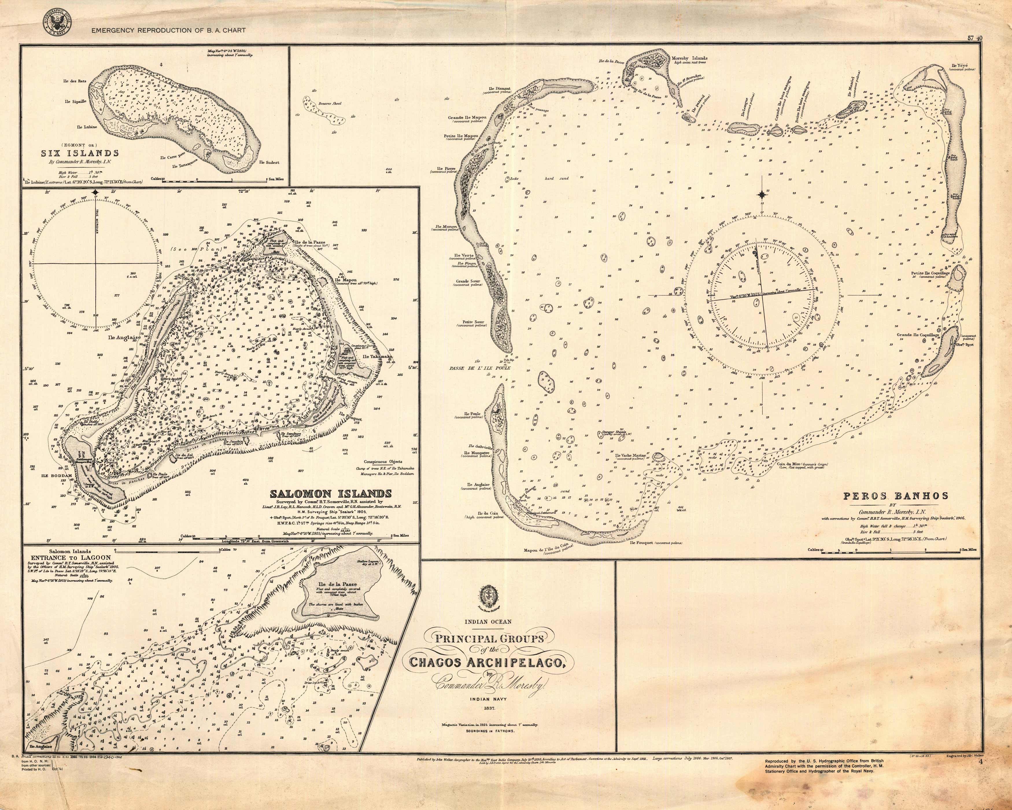 Indian Ocean Principle Groups of the Shagos Archipelago Salomon