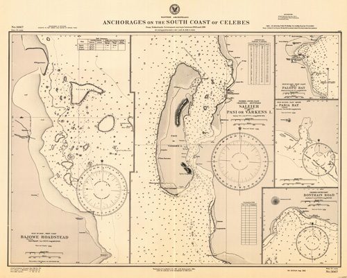 Eastern Archipelago - Anchorages on the South Coast of Celebes - Bajowe Roadstead - Saleier and Pasi or Varkens Island - Palopo Bay - Paria Bay - Bonthain Road